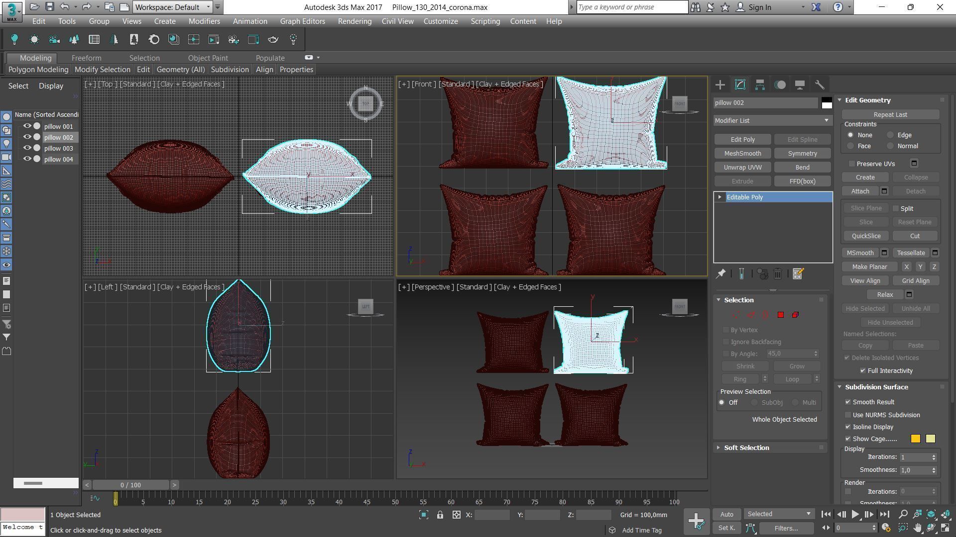 Decorative pillows Houzz set 130 3D model_18