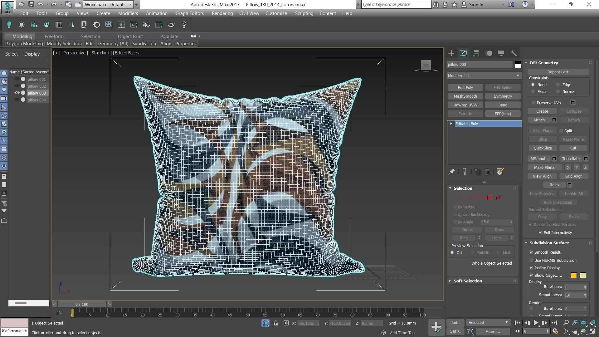 Decorative pillows Houzz set 130 3D model_7