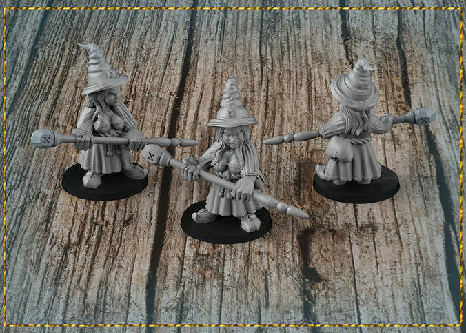 Dwarf Witch 3D print model