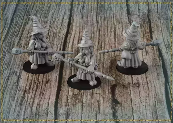 Dwarf Witch 3D print model