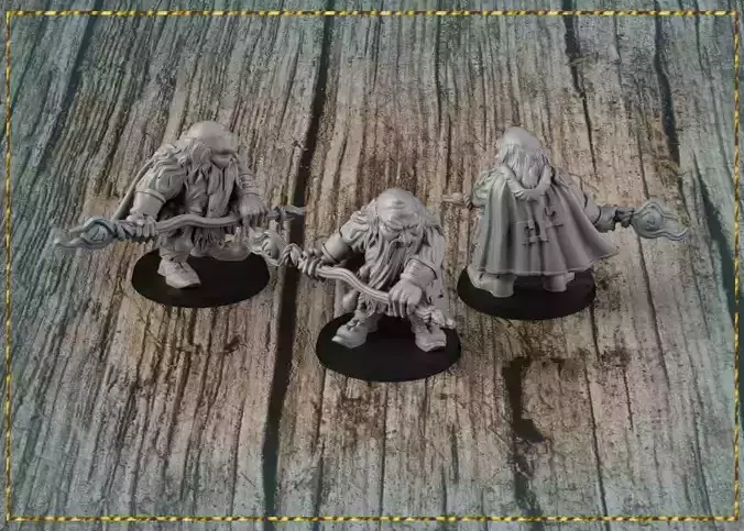 Dwarf Druid 3D print model