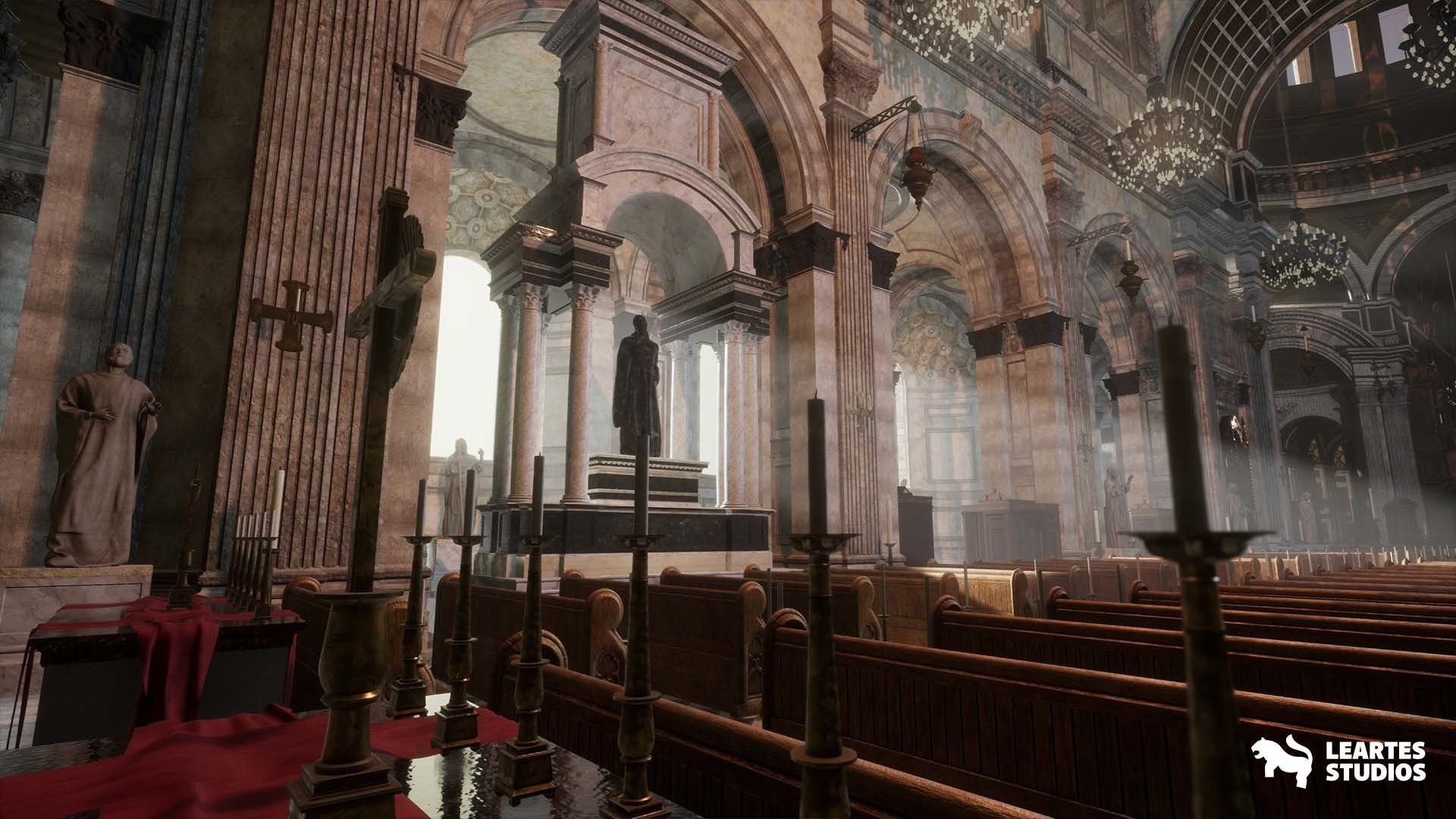 St Pauls Cathedral Environment Low-poly 3D model_7
