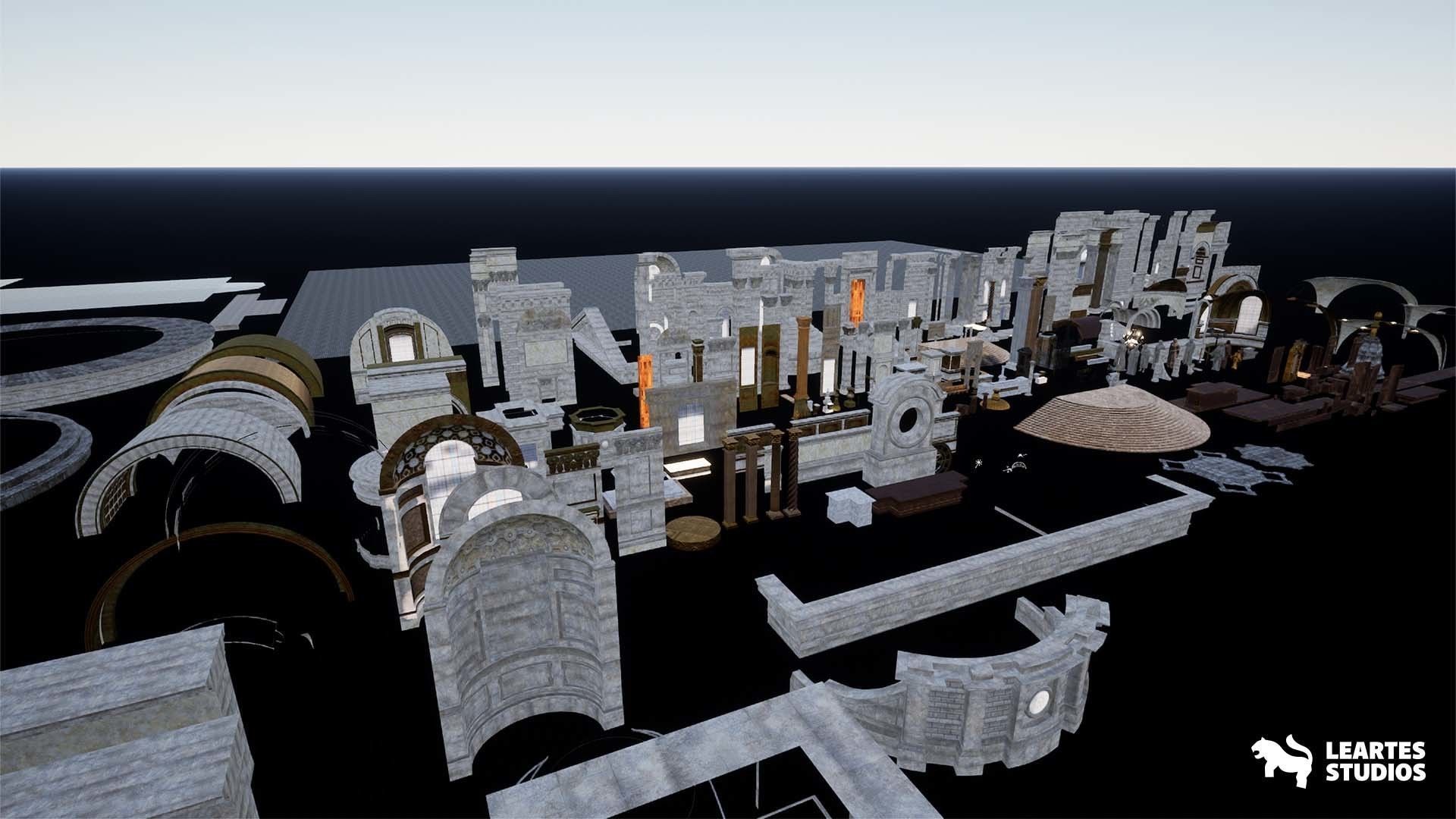 St Pauls Cathedral Environment Low-poly 3D model_19