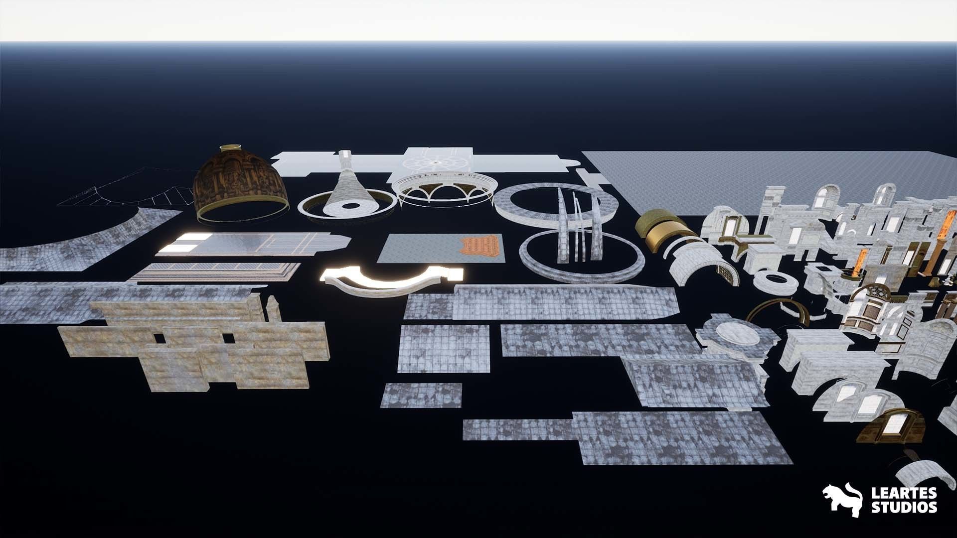 St Pauls Cathedral Environment Low-poly 3D model_17