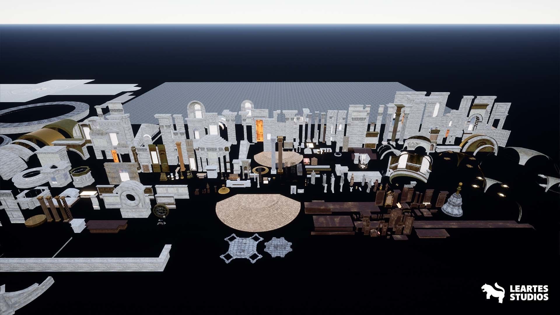 St Pauls Cathedral Environment Low-poly 3D model_16