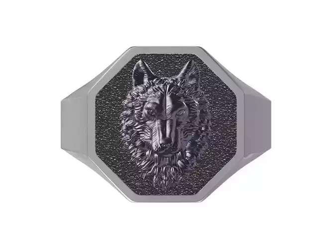 wolf Ring  3D print model