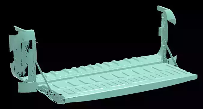 Toyota Hilux AN120 130 Native 3D scan truckbed open 2020