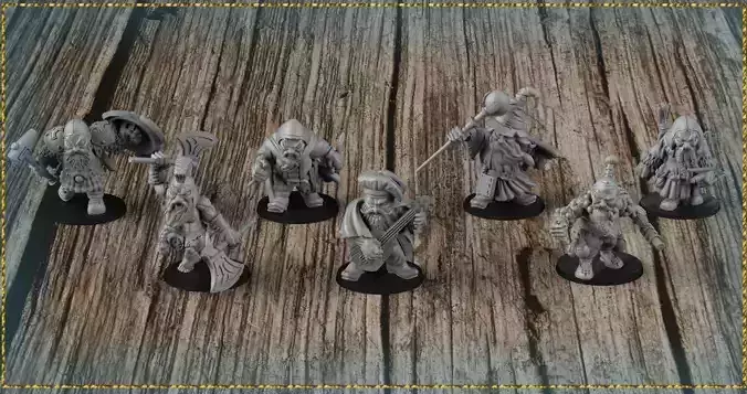 Dwarf Party 3D print model