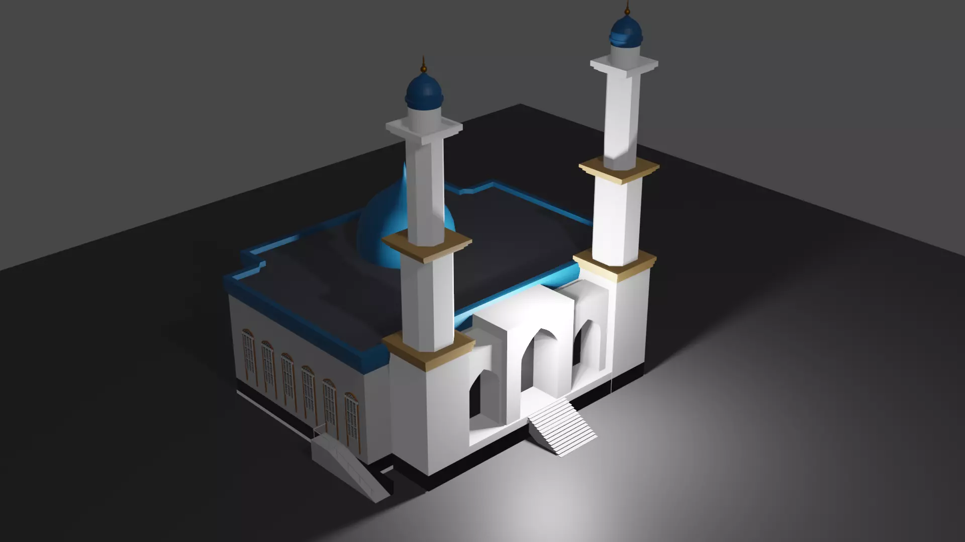 Mosque Model Free 3D model_0