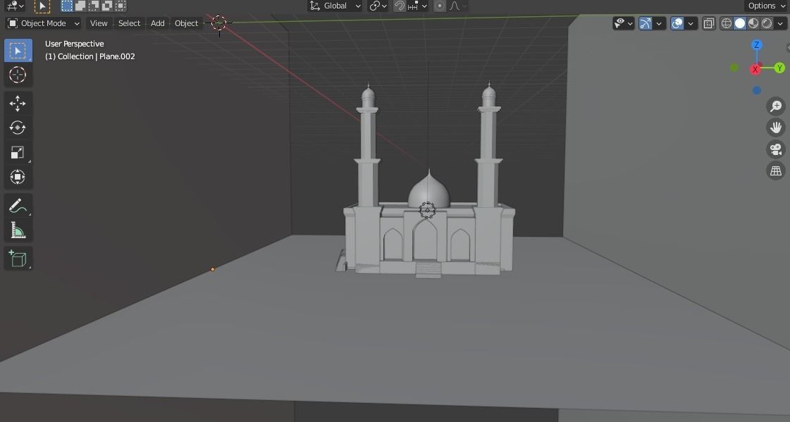 Mosque Model Free 3D model_1