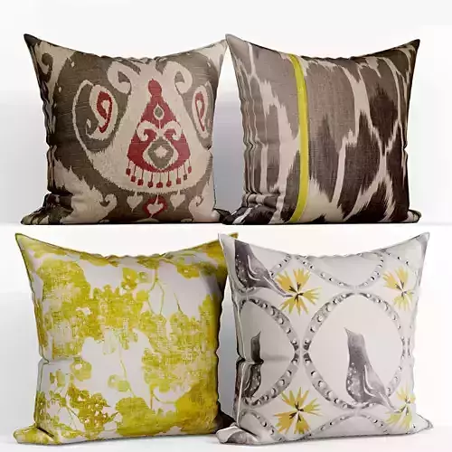 Decorative pillows Houzz set 132 3D model