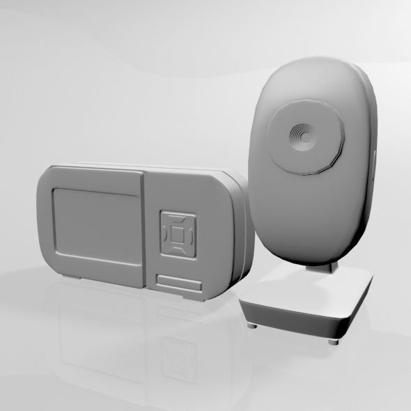 Baby Video Monitor and Digital Camera 03 3D model_2