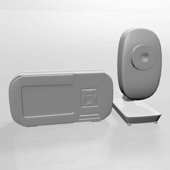 Baby Video Monitor and Digital Camera 03 3D model_1