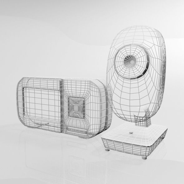 Baby Video Monitor and Digital Camera 03 3D model_10