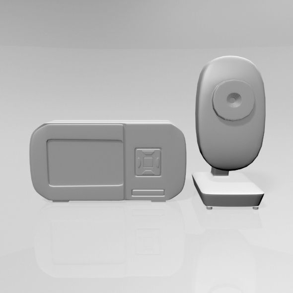 Baby Video Monitor and Digital Camera 03 3D model_25