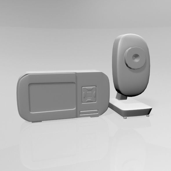 Baby Video Monitor and Digital Camera 03 3D model_14
