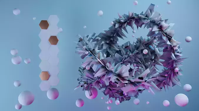 Abstract design 3D model