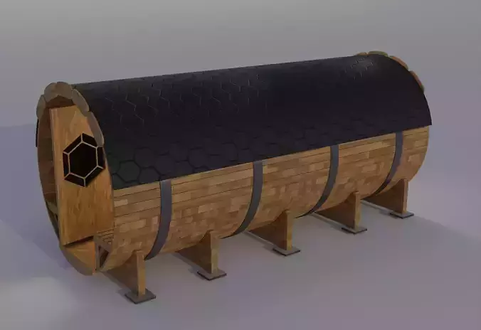 Barrel bathhouse