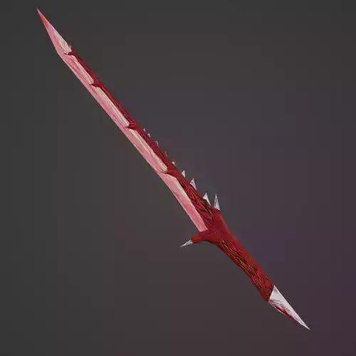 Stylized Lizard Blade PBR Low-Poly game ready