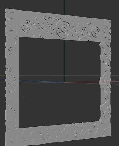 CNC MODEL ornate frame 3D model