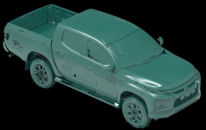 Mitsubishi Triton L200 DC series Native Exterior 3D Scan 2019 3D model