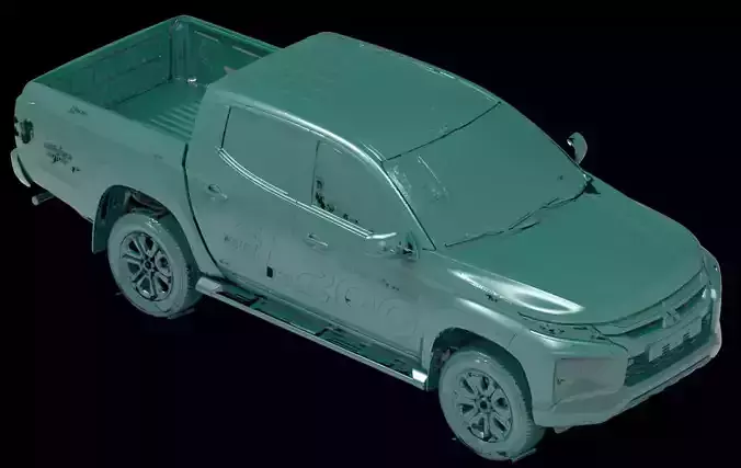 Mitsubishi Triton L200 DC series Native Exterior 3D Scan 2019 3D model