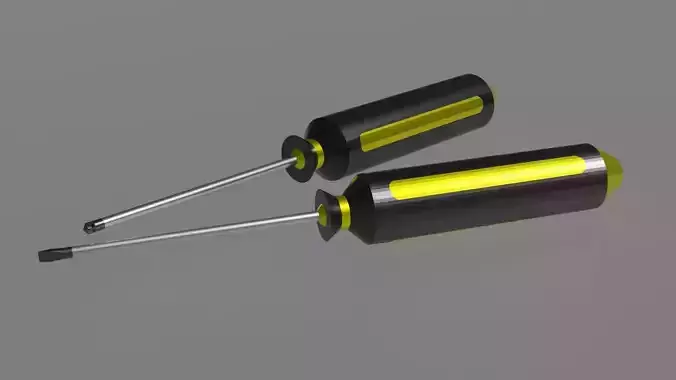 Screw Driver 3d Model