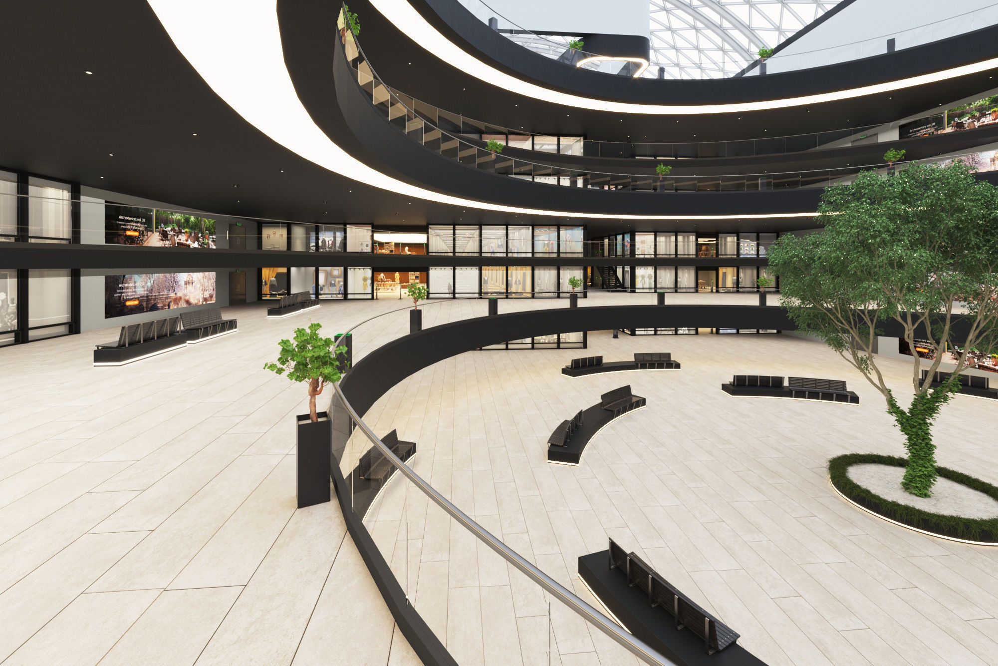 Archinteriors vol 63 - collection of public places 3D model_7