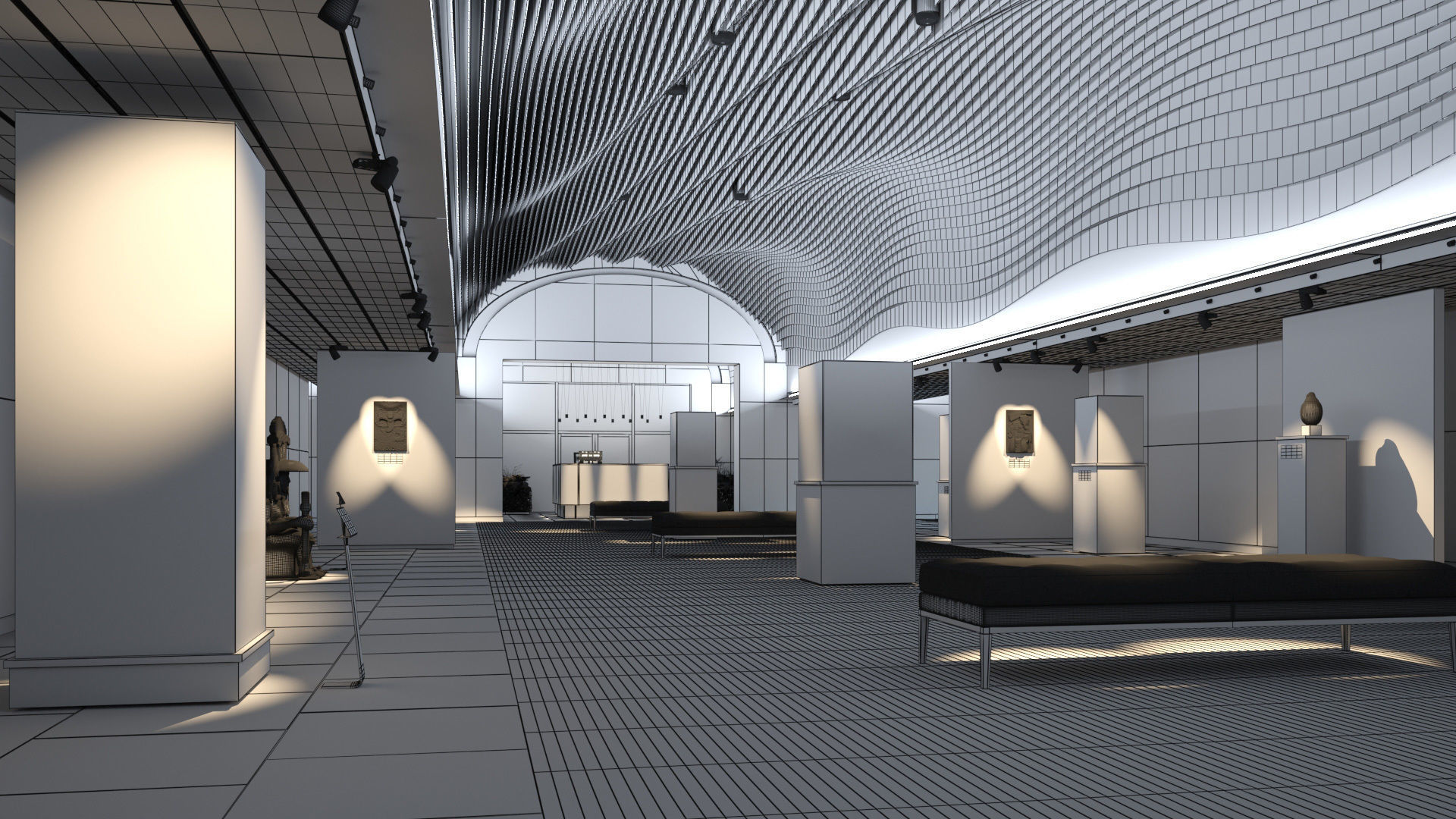 Archinteriors vol 63 - collection of public places 3D model_40