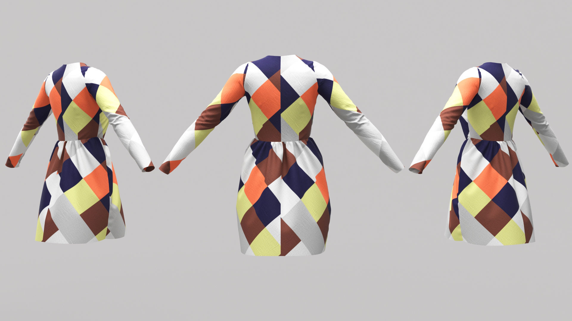 Female Clothing 01 3D model_2