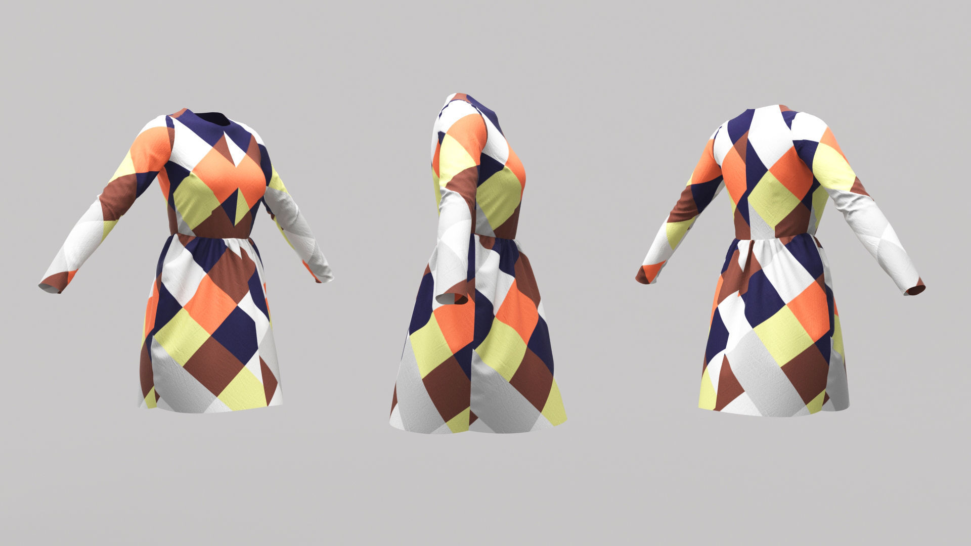 Female Clothing 01 3D model_1