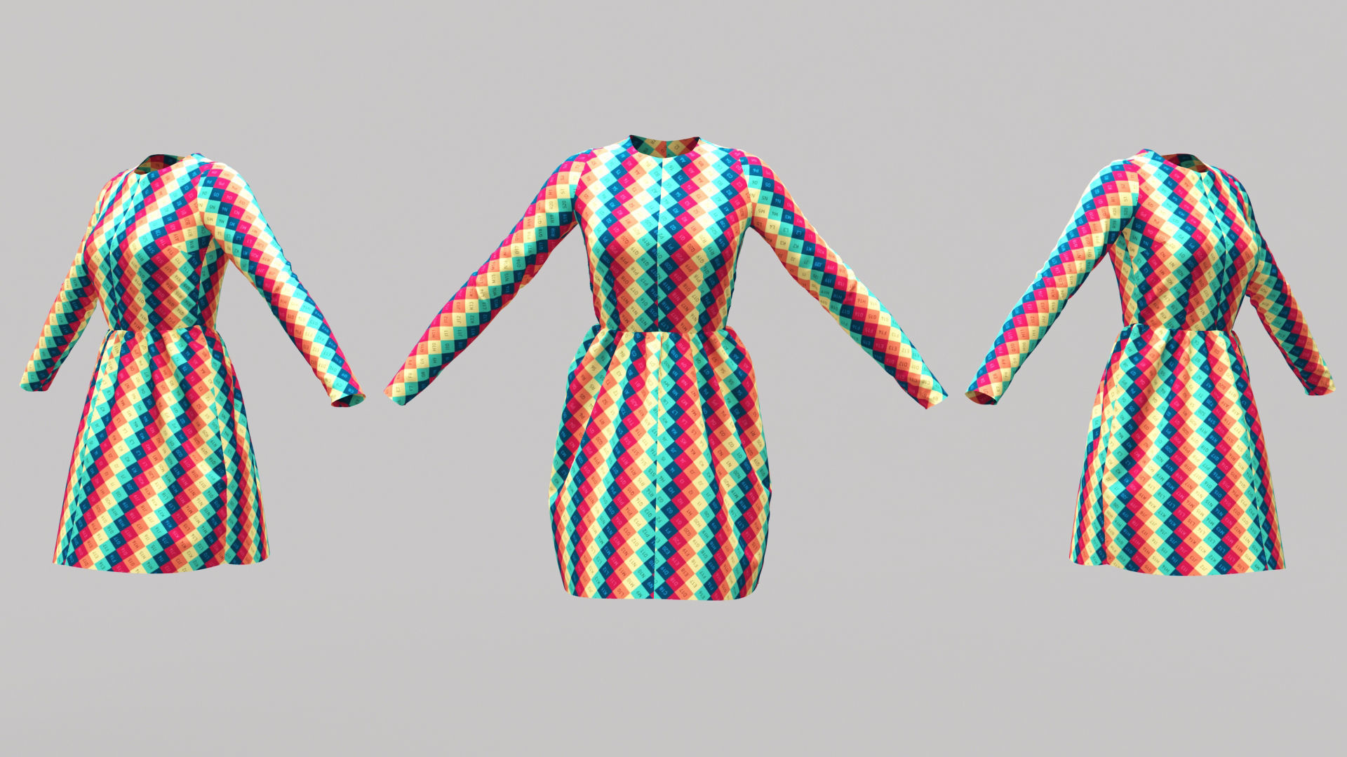 Female Clothing 01 3D model_5
