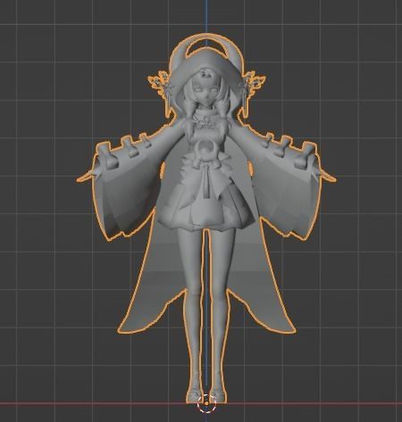 Anime Girl Character 3D model_22