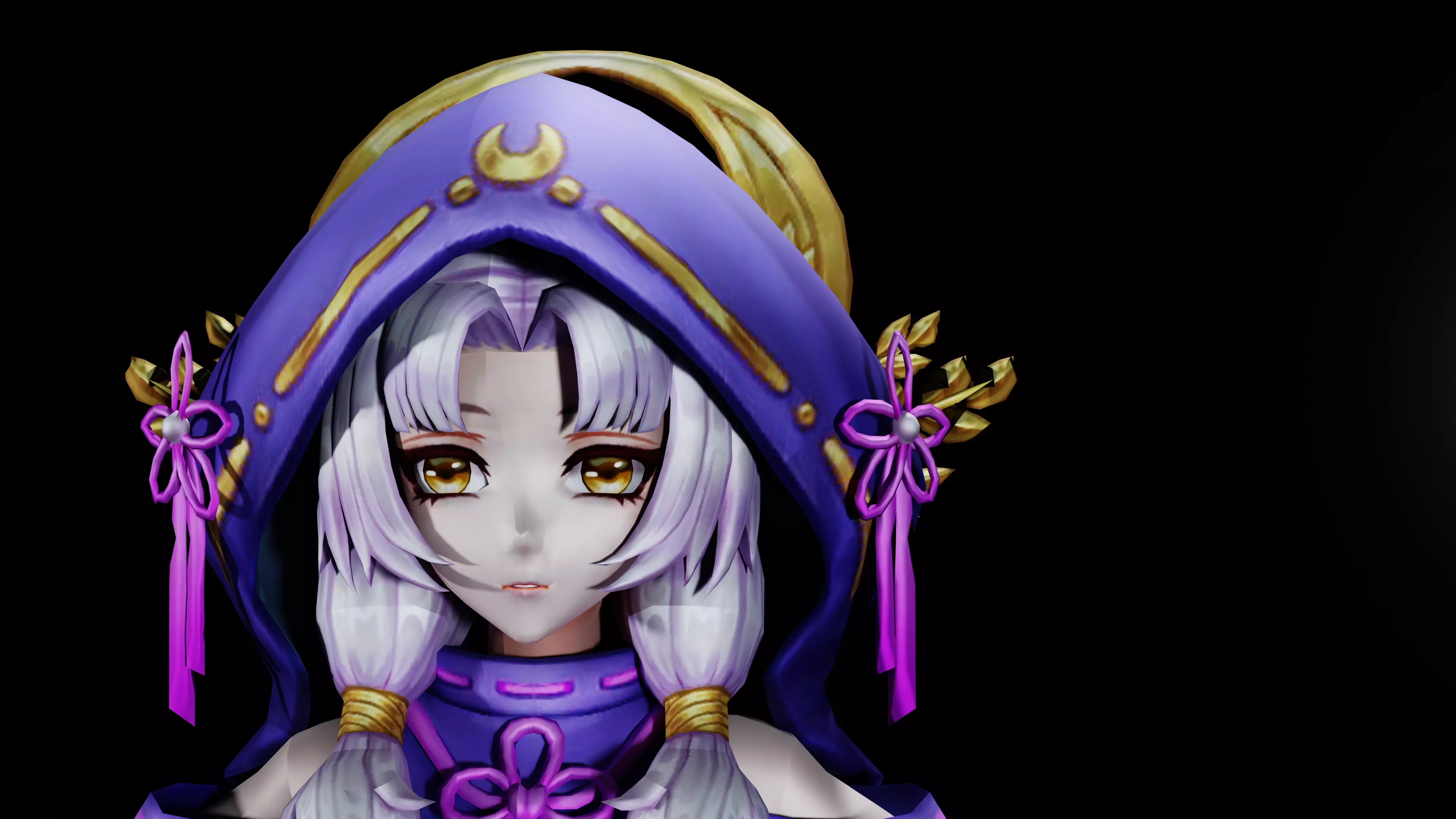 Anime Girl Character 3D model_0