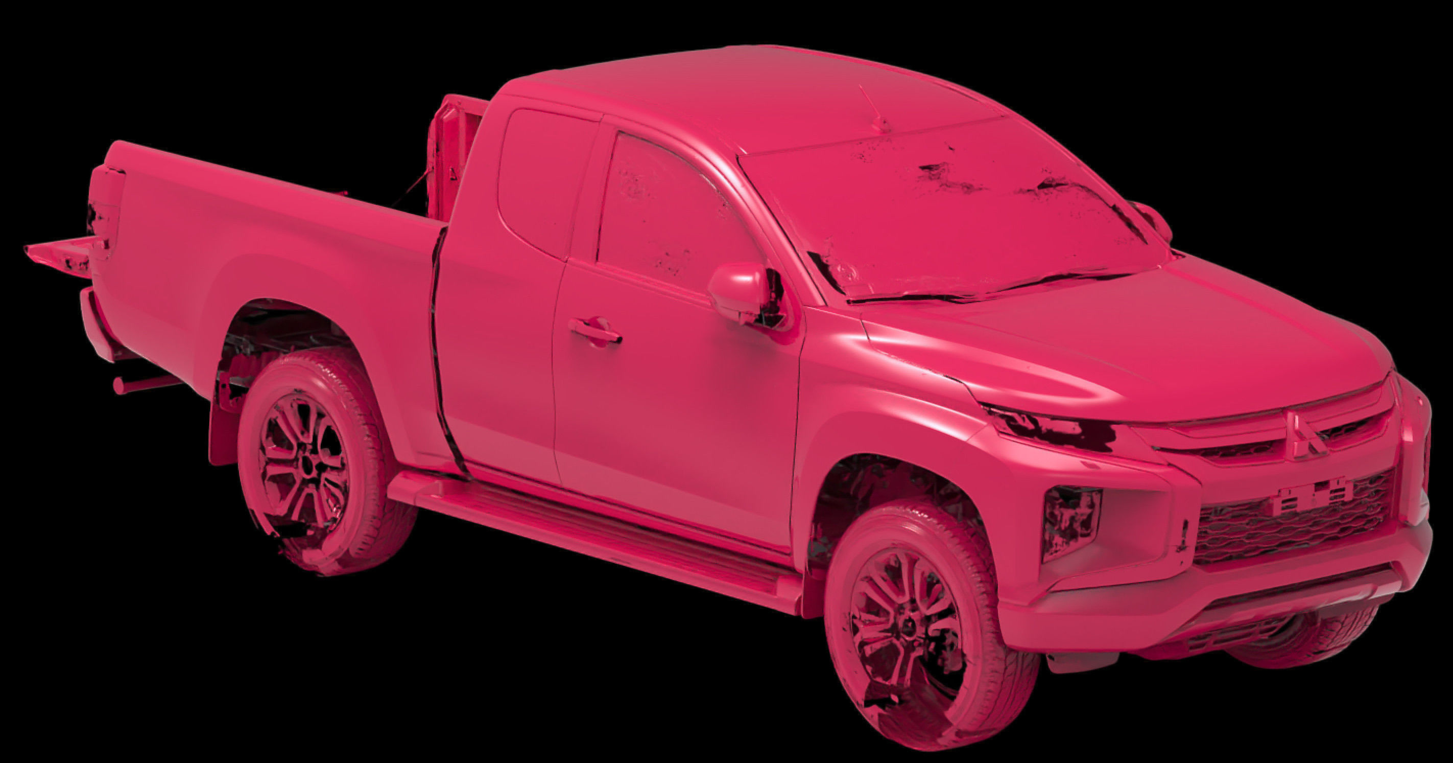 Mitsubishi Triton L200 CC series Native Exterior 3D Scan 2019 3D model_5
