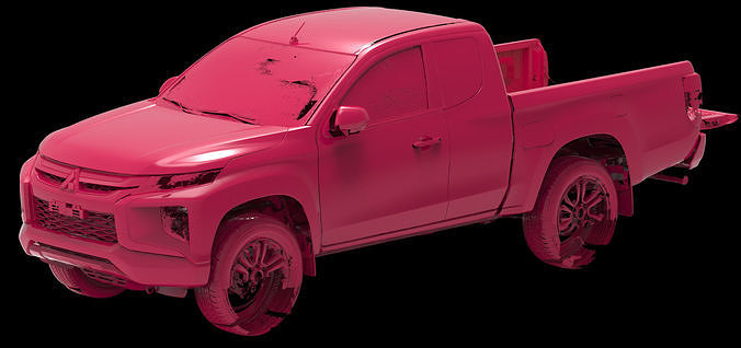 Mitsubishi Triton L200 CC series Native Exterior 3D Scan 2019 3D model