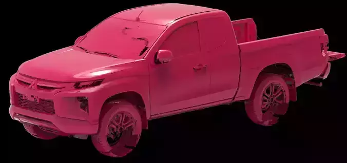 Mitsubishi Triton L200 CC series Native Exterior 3D Scan 2019