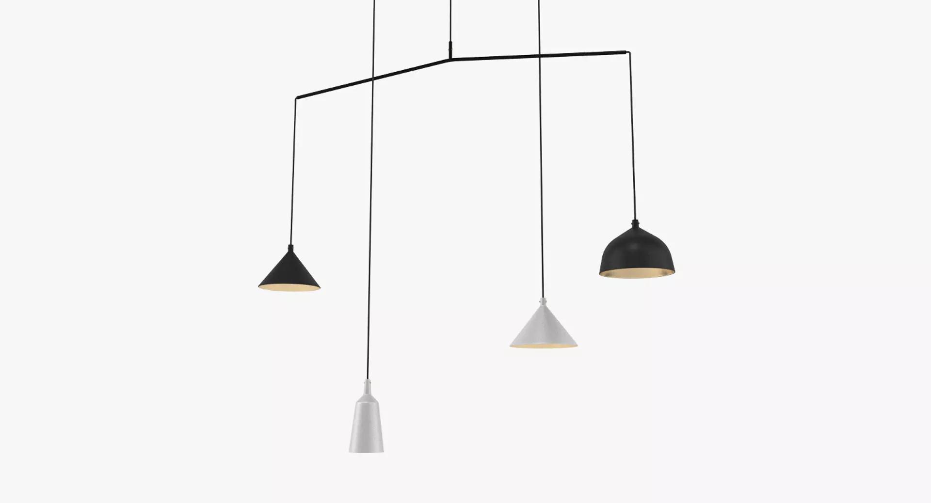 Contemporary Hanging Pendant Lamp 3D model