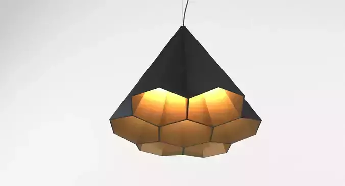Ariel Zuckerman Honeycomb Hanging Lamp
