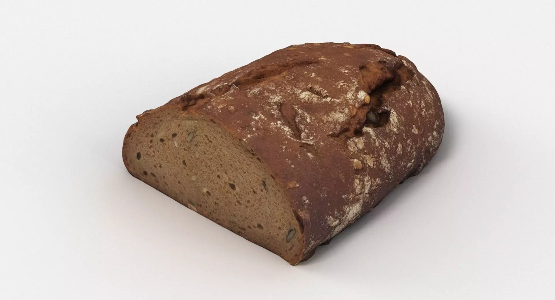 Granary Bread Loaf 006 3D model