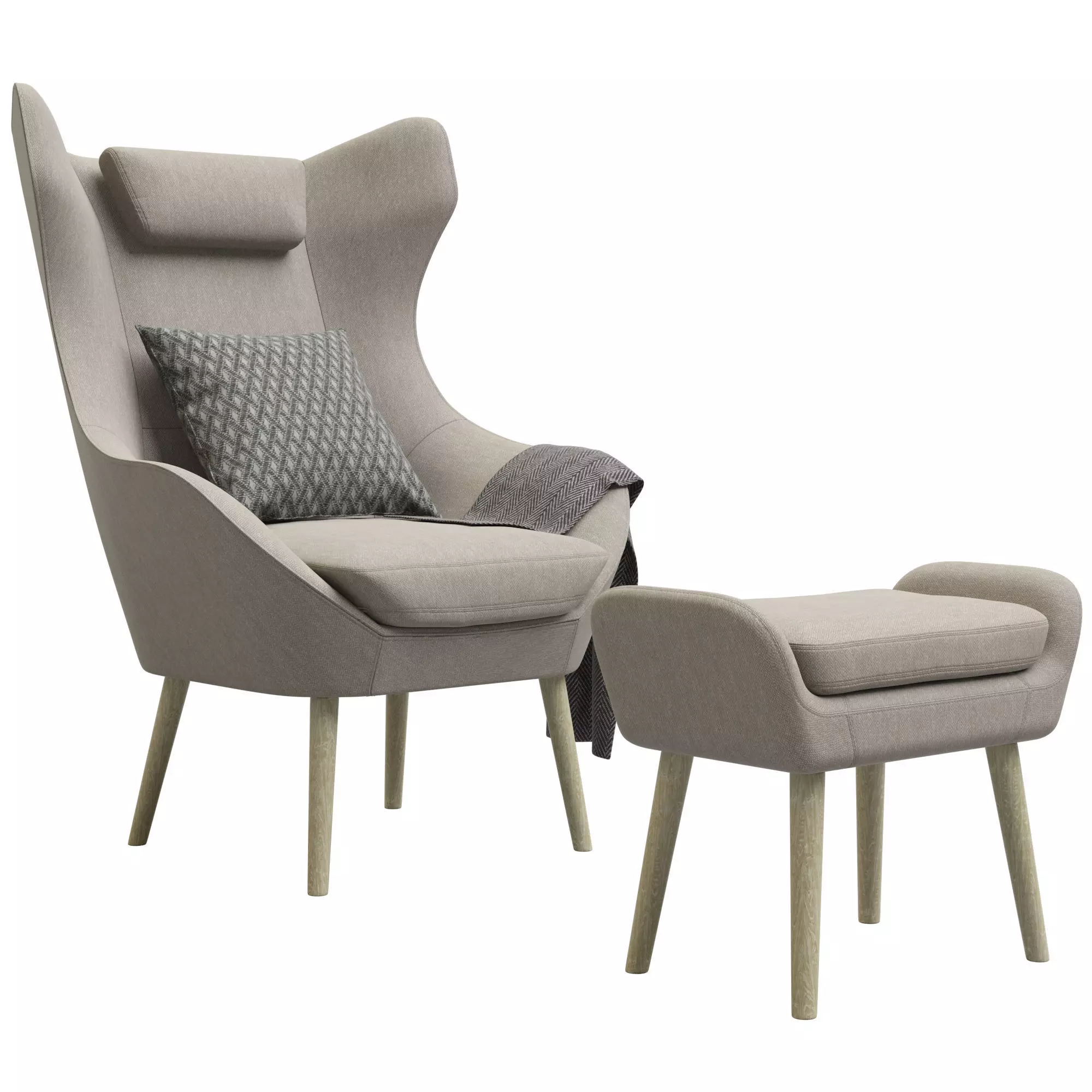 Scandi Armchair 3D model