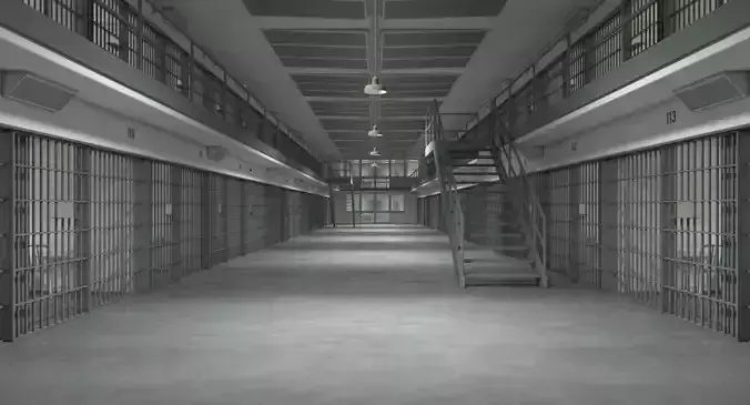 Prison Cell Block 003 3D model
