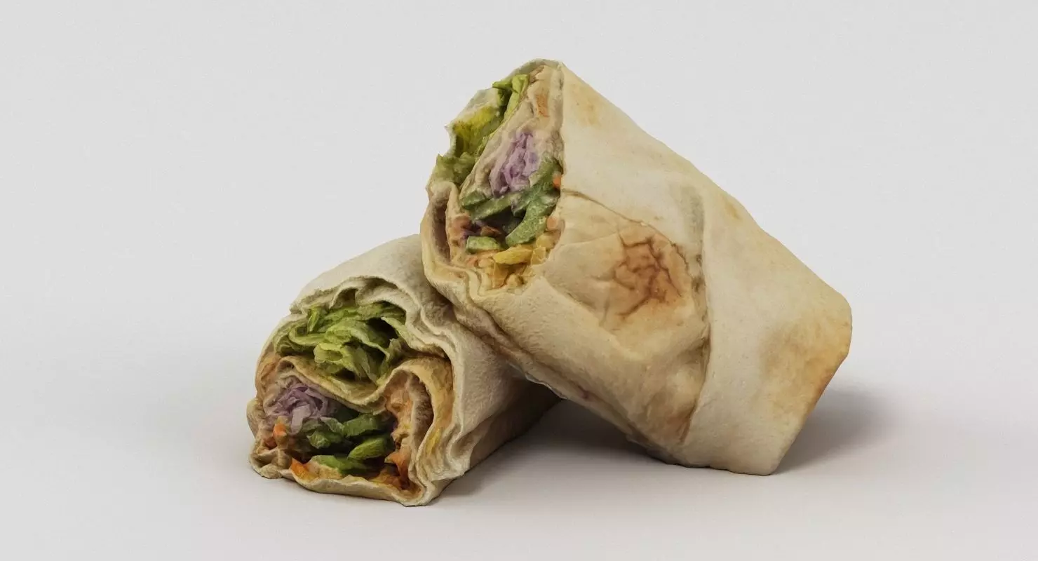 Sandwich Wrap 002 3D model