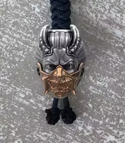 Japanese demon head bead 3d model for 3d printing 3D print model