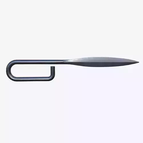 French Nail Trench Knife Original Version Low-poly 3D model