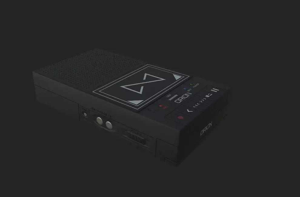 portable tape recorder 3D model_0