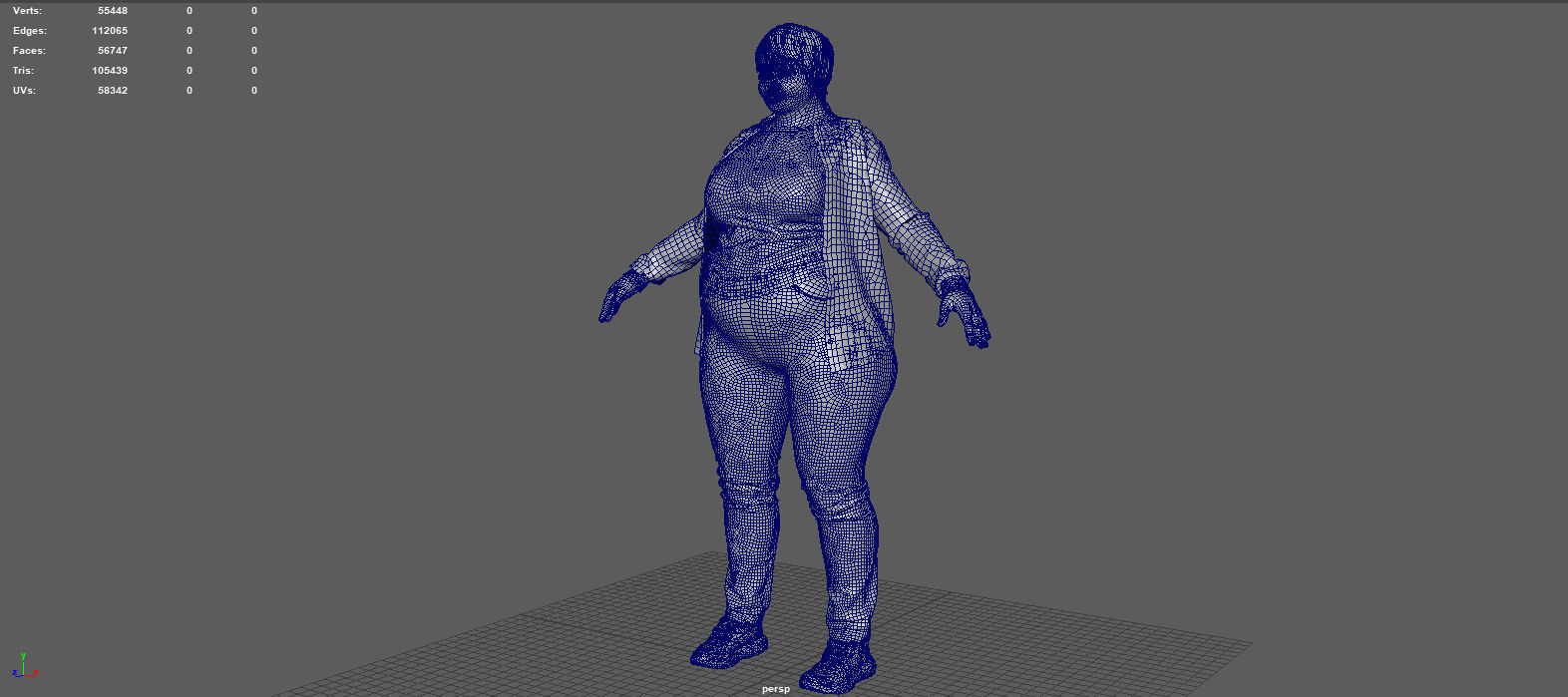 Plus Size Women 3D model_7