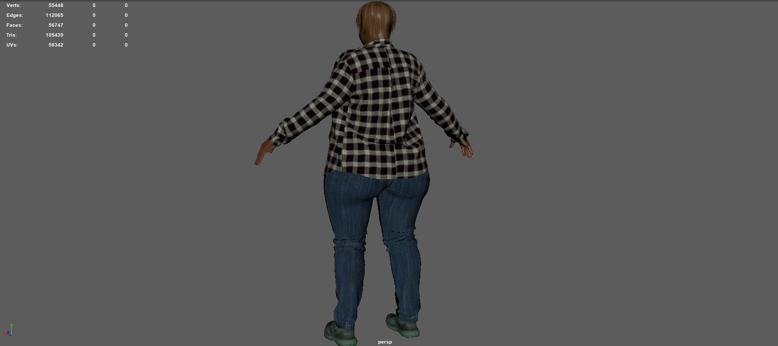 Plus Size Women 3D model_12