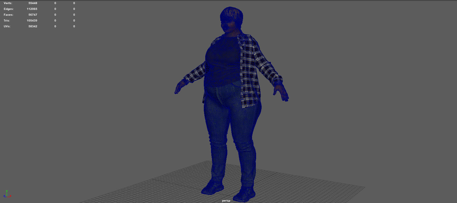 Plus Size Women 3D model_8