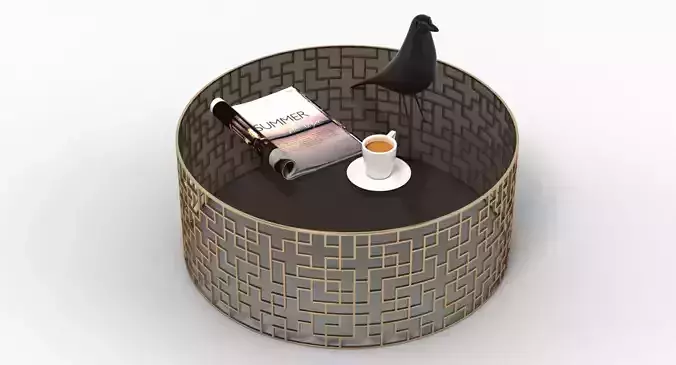 Contemporary Art Deco Sidetable 013